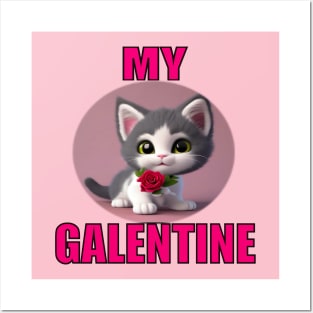 My galentines kitty Posters and Art